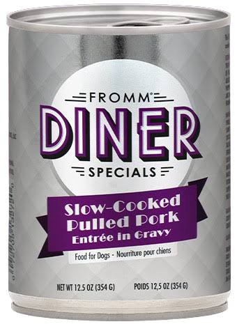 Fromm Diner Slow-Cooked Pulled Pork Entree Canned Dog Food 12.5oz