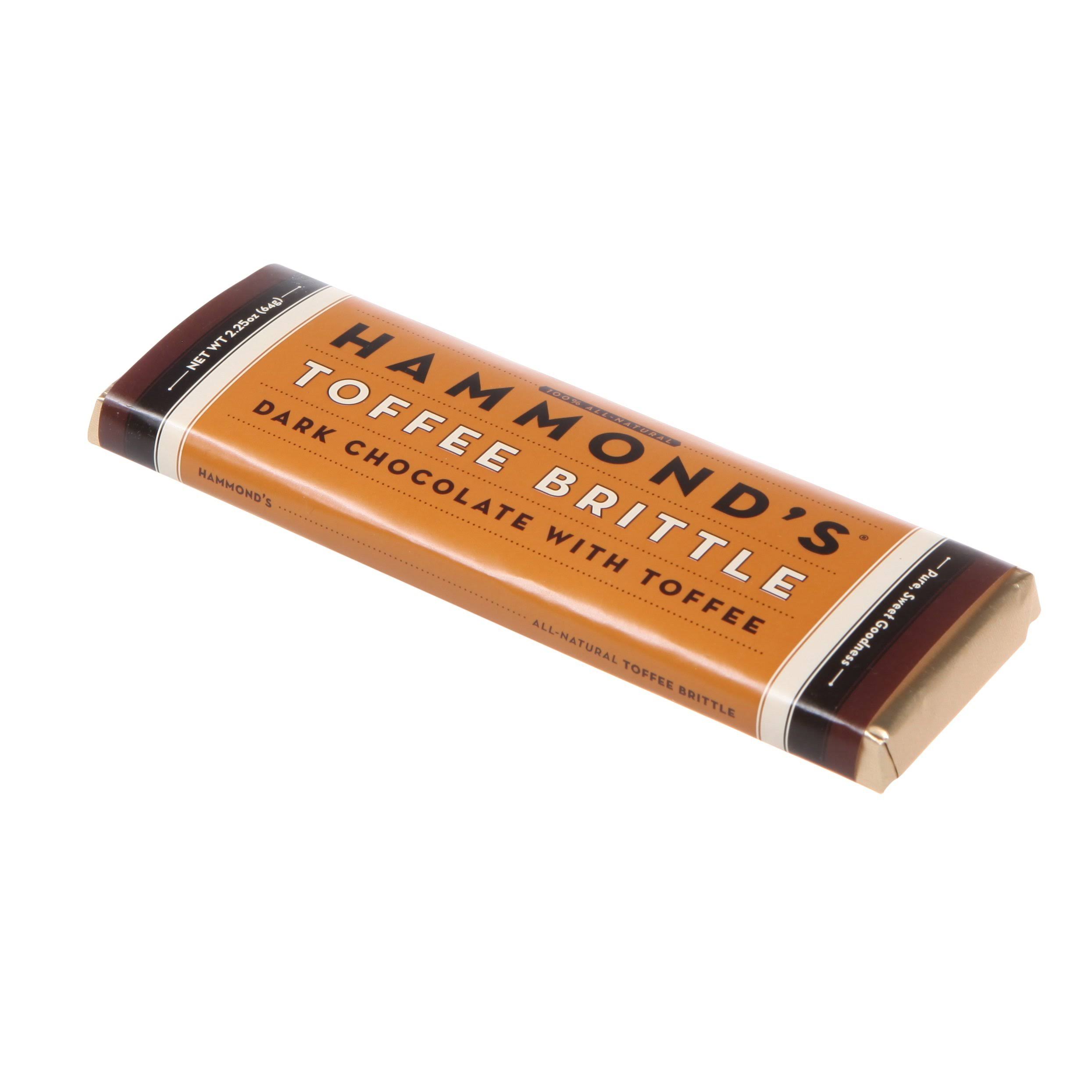 Hammond's Candies Chocolate Bar - Toffee Brittle, 2oz