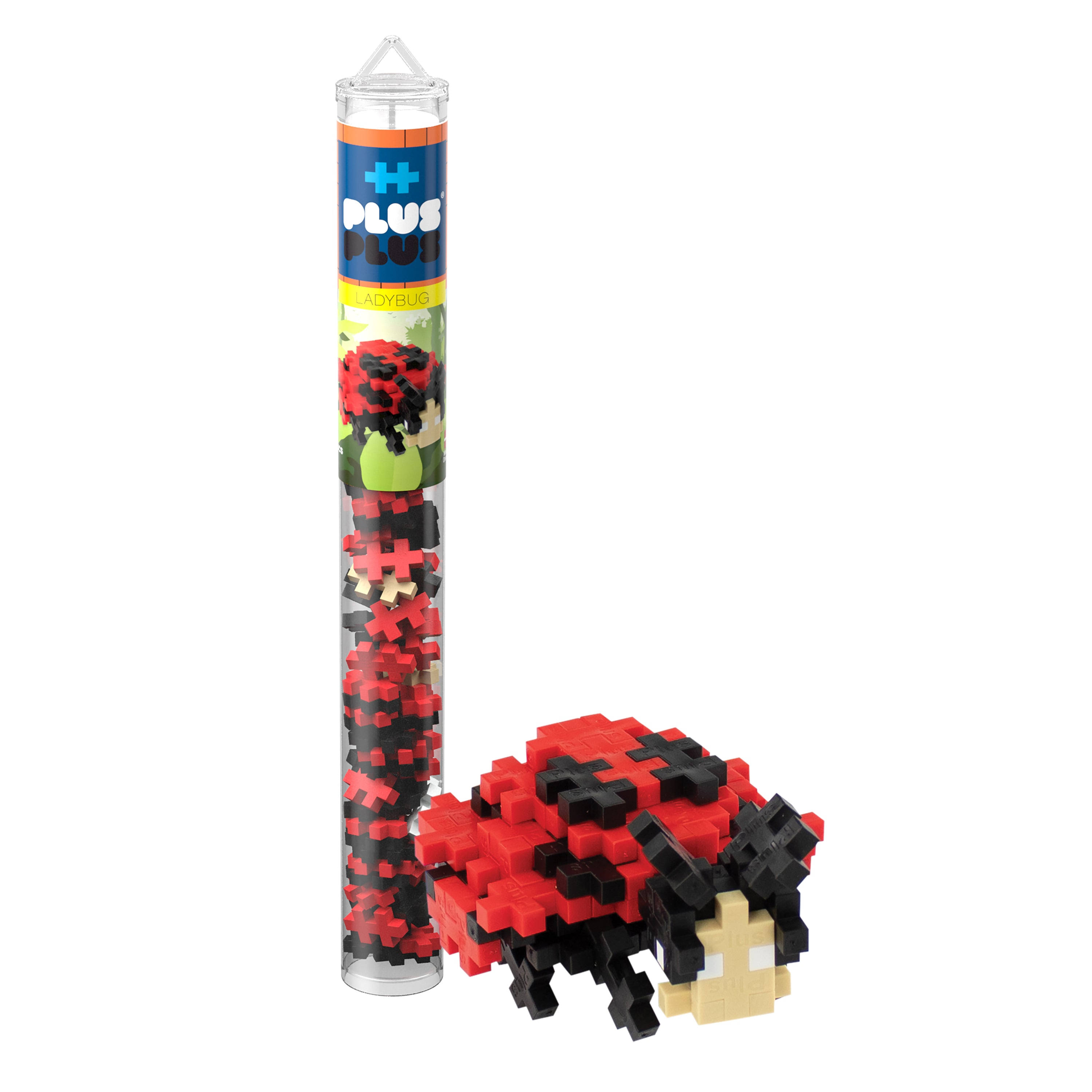 Plus Plus Mini Maker Tube Ladybug 70 Piece, Construction Building S