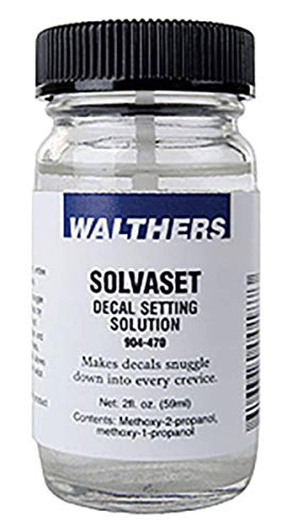 Walthers Solvaset Decal Setting Solvent Solution - 2oz