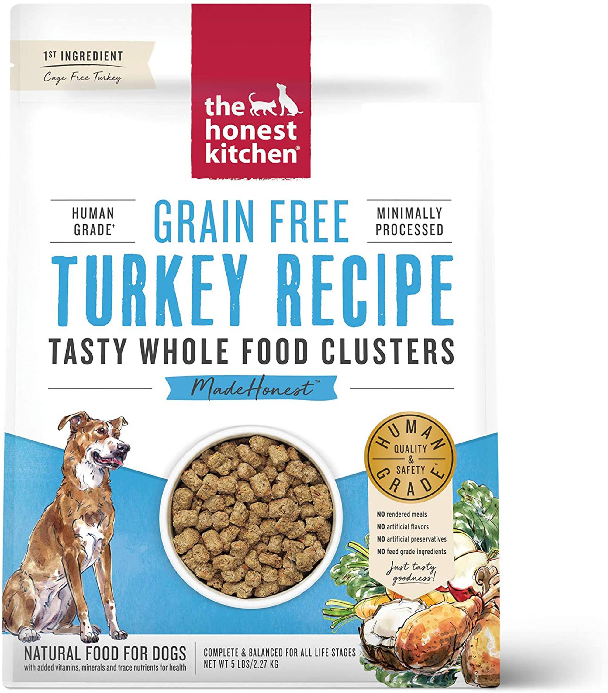 The Honest Kitchen Grain Free Whole Food Clusters Dog Food - Turkey - 5 lbs.
