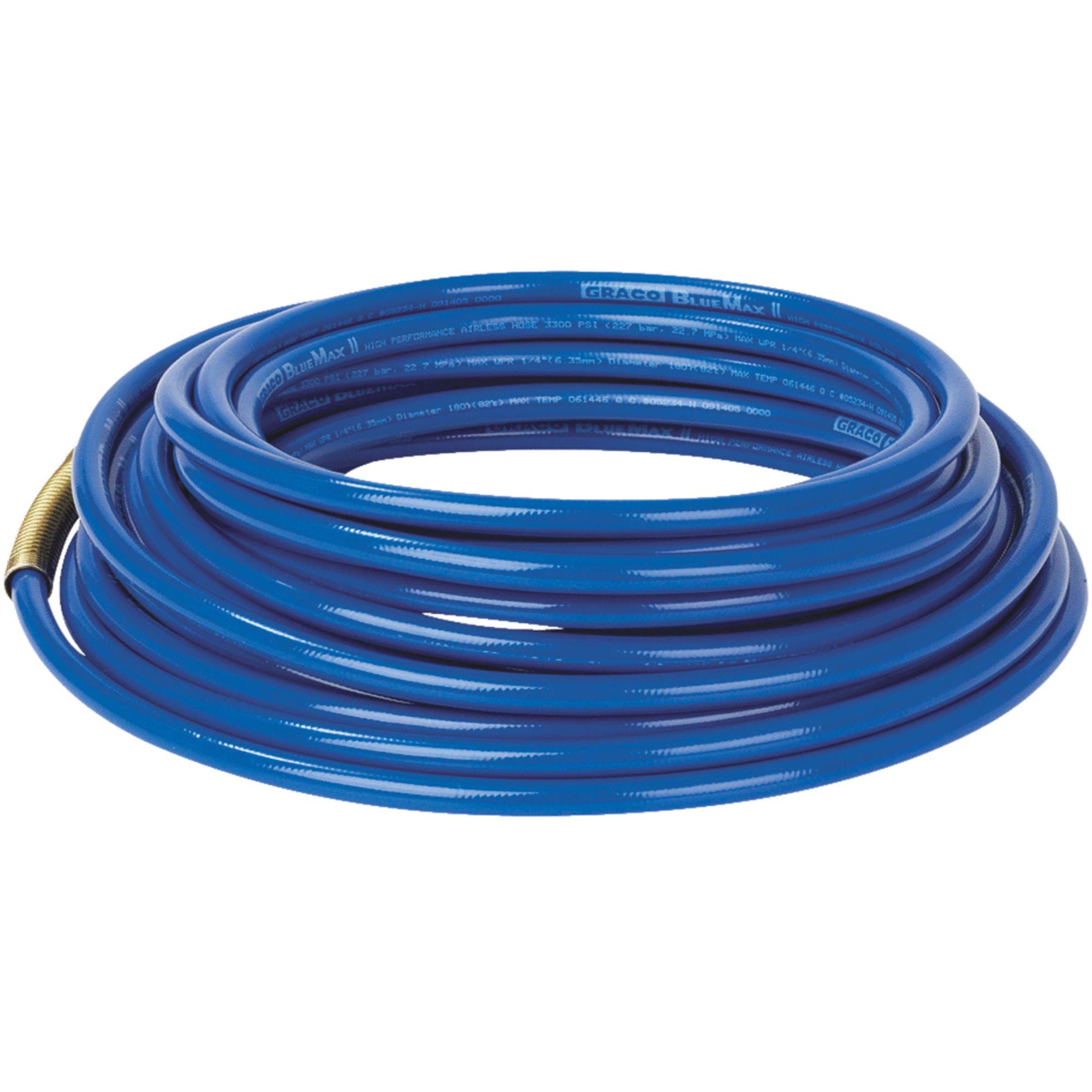 Graco 240794 BlueMax II Hose - For Airless Paint, Blue, ewe1/4"x50', 3300 PSI