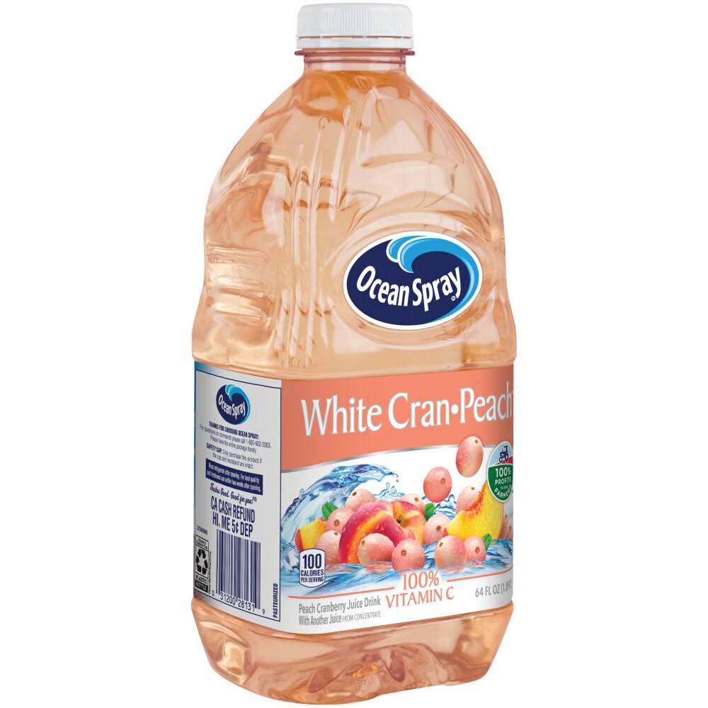 Ocean Spray White Cran-Peach Juice Drink - 1.89l