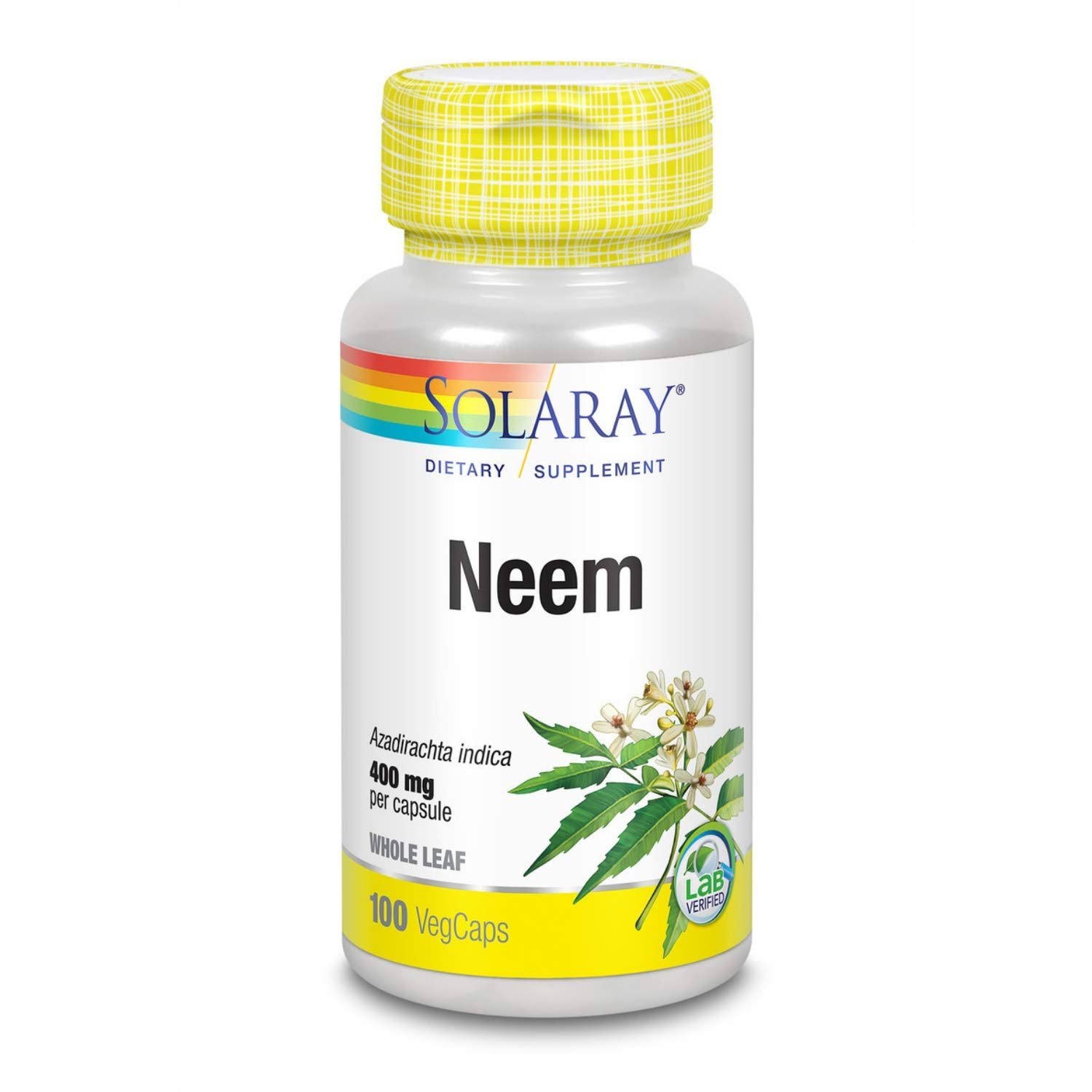 Solaray, Organically Grown Neem, 400 mg, 100 VegCaps