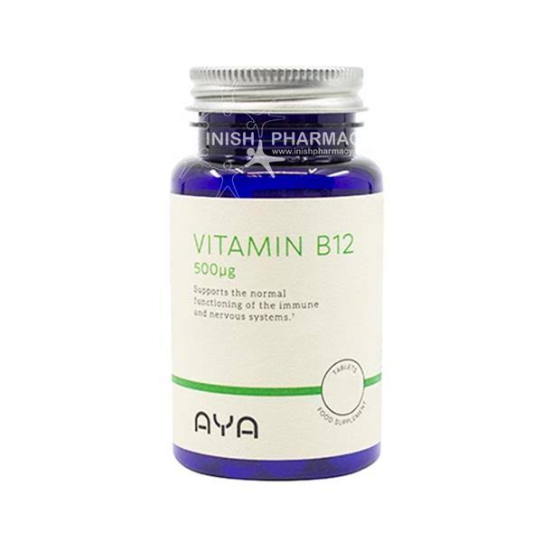 Aya Vitamin B12 500mcg Tablets 60 Pack