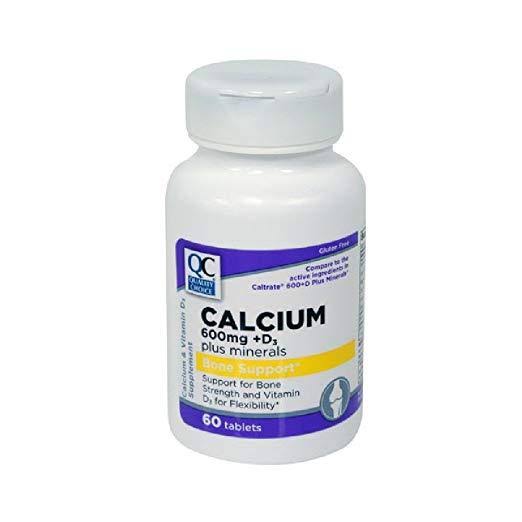 Quality Choice Calcium 600mg +D3 Plus Minerals 60 Tablets Each