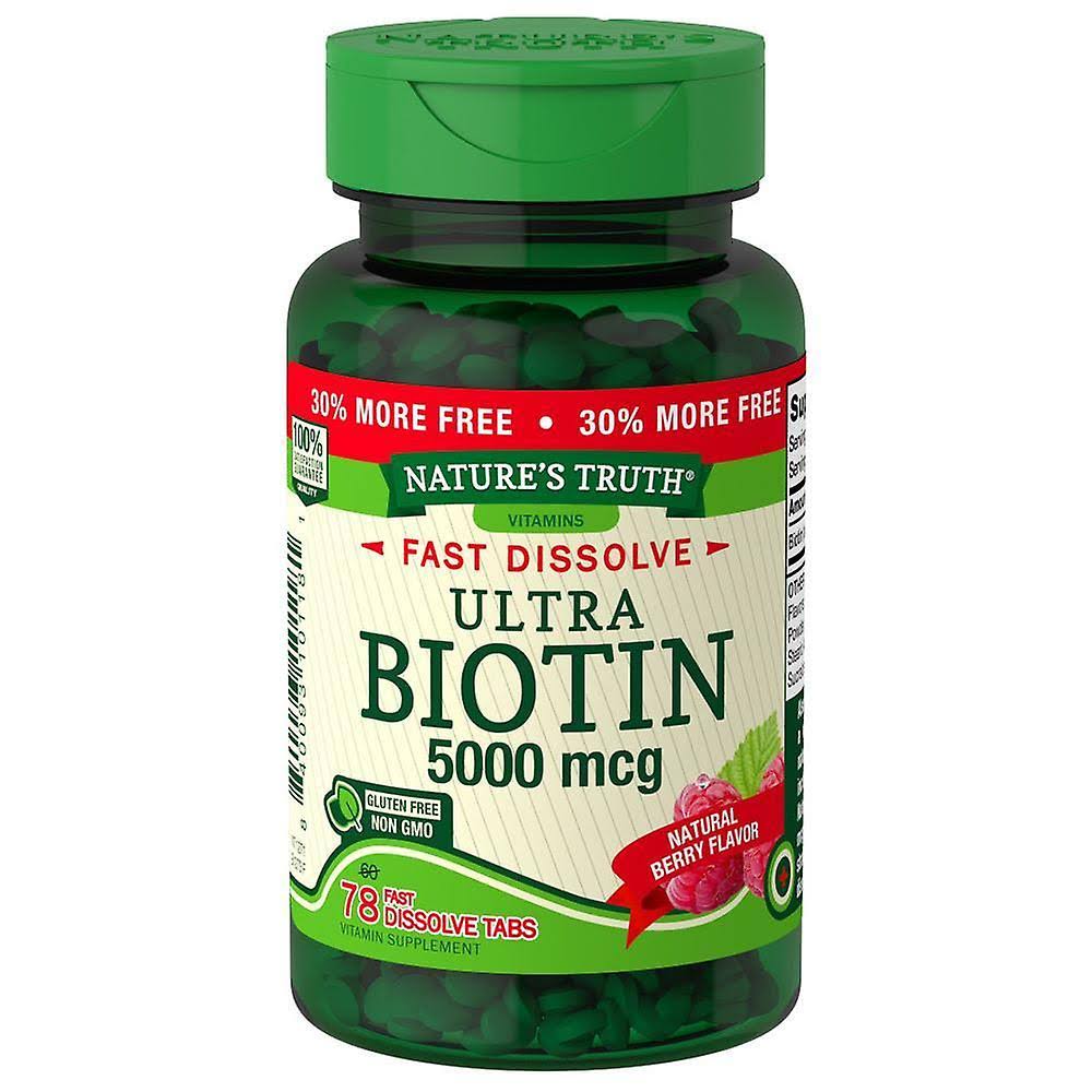 Nature's Truth Ultra Biotin Supplement - 5000mcg, 78ct