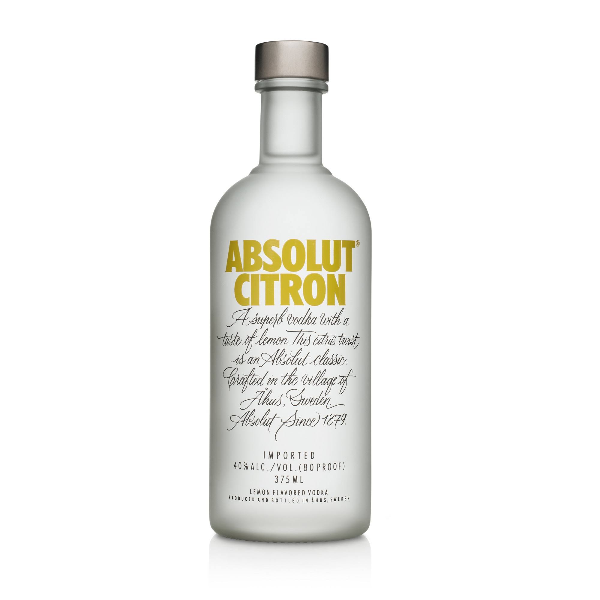 Absolut Citron Vodka - 375 ml bottle