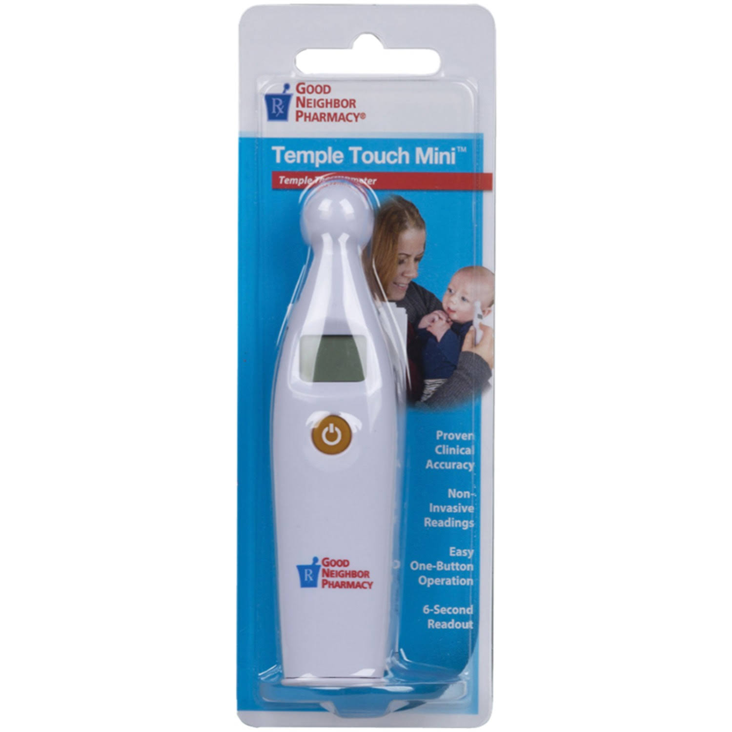 Good Neighbor Pharmacy Digital Thermometer Mini Temple Touch 6 Second Readout
