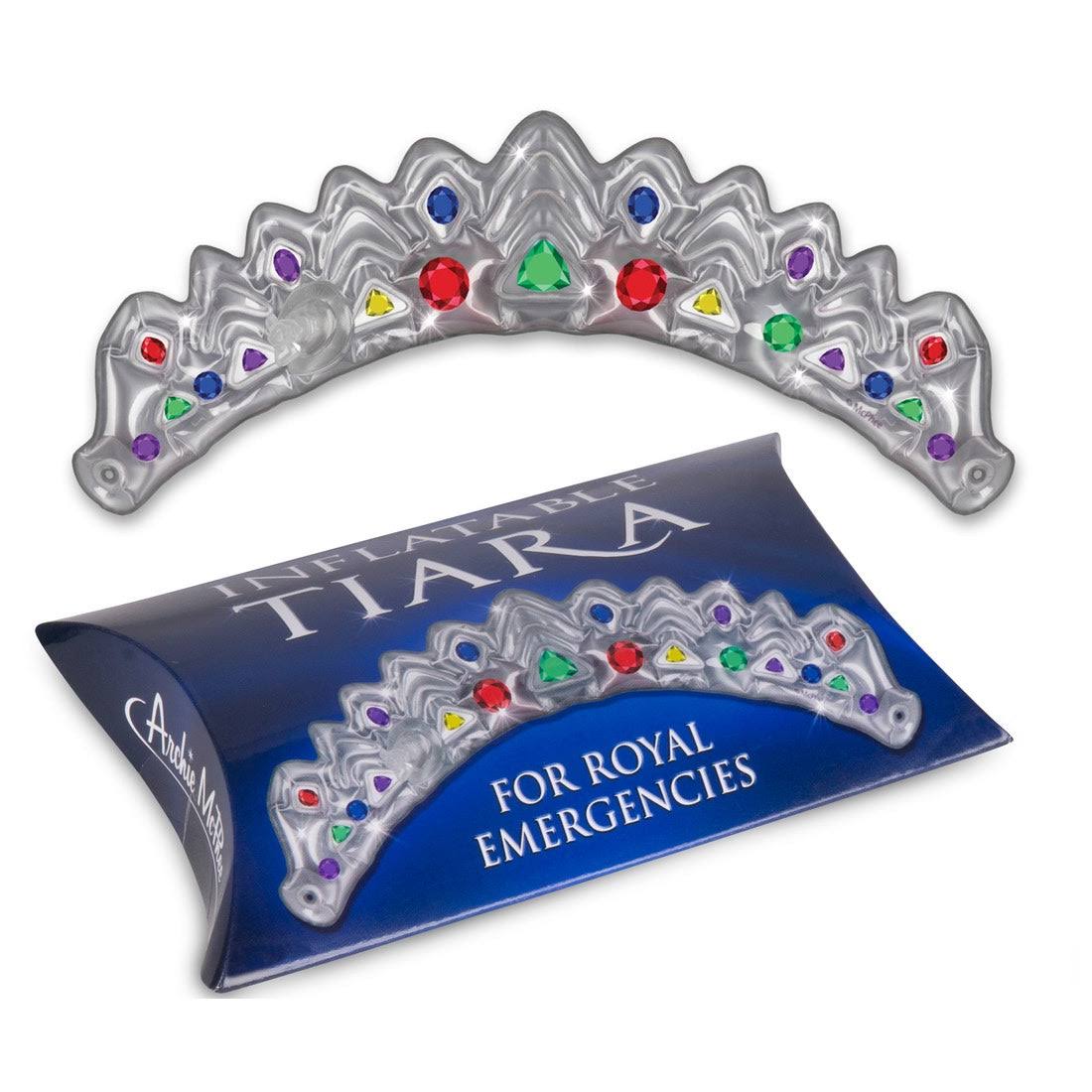 Character Goods - Archie McPhee - Inflatable Tiara New 12839 Multi-Colored 8"