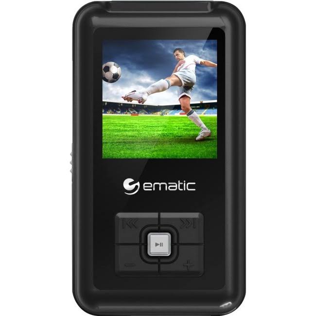 Ematic Mp3 Video Player - 8GB, Black