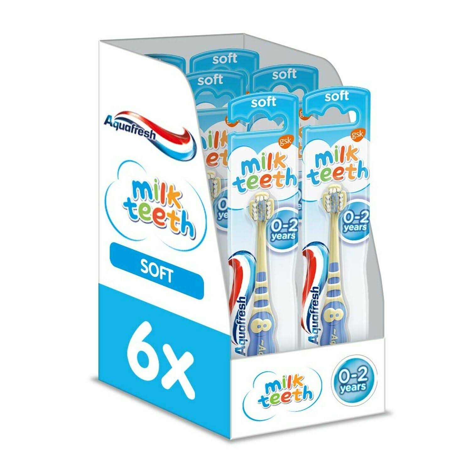 Aquafresh Milk Teeth Soft Bristles Toothbrush - 0 to 2 Years