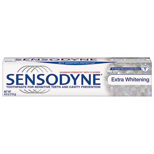 Sensodyne Fluoride Toothpaste - Extra Whitening, 4oz