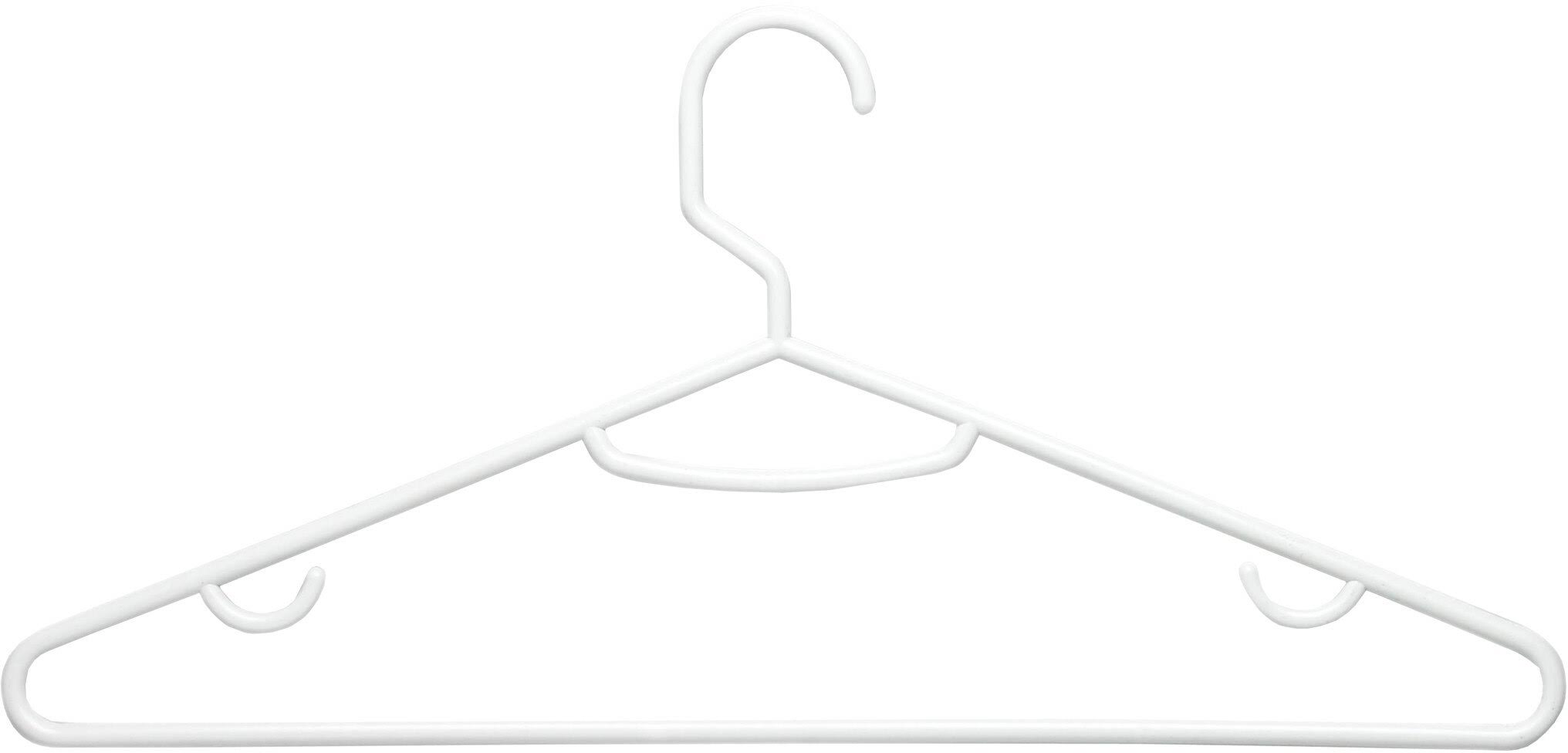Honey Can Do Recycled Plastic Hangers - 15 Pack, White