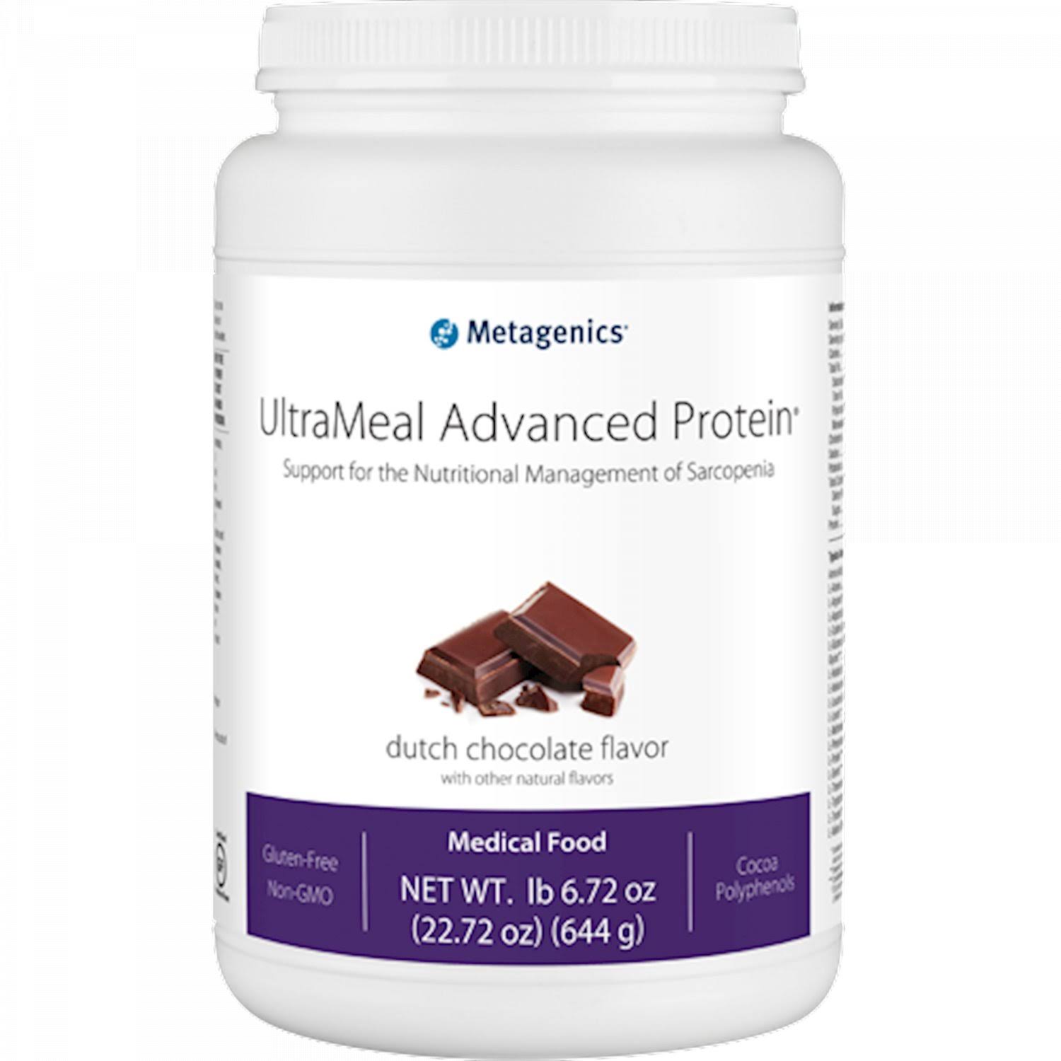 Metagenics Ultra Meal Advanced Protein Drink - Dutch Chocolate, 644g