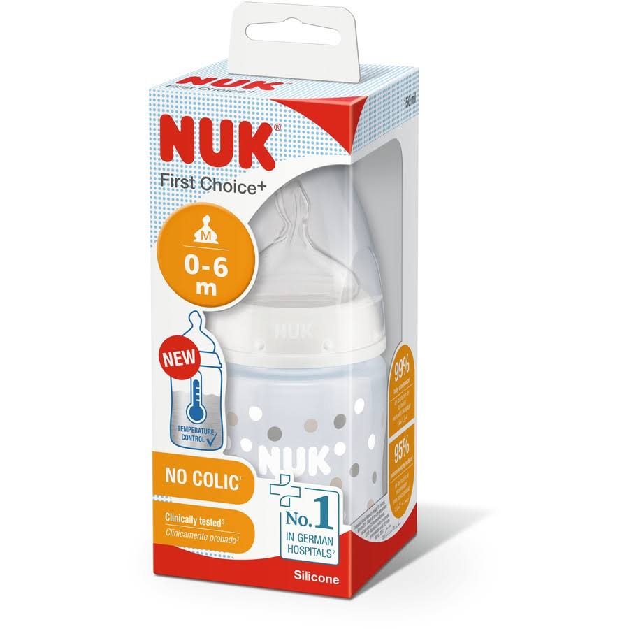 NUK 0-6M First Choice Bottle - Flowers