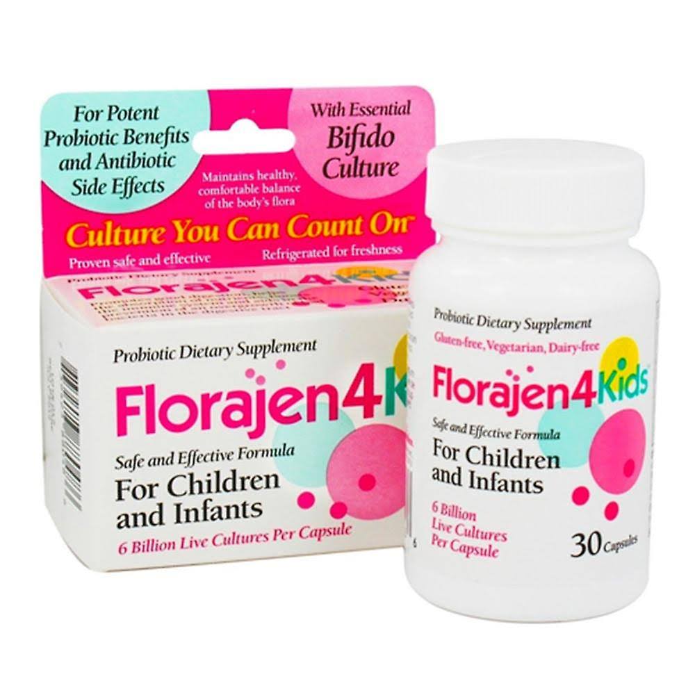 Floragen 4 Kids Probiotic Dietary Supplement, Capsules, 30 EA