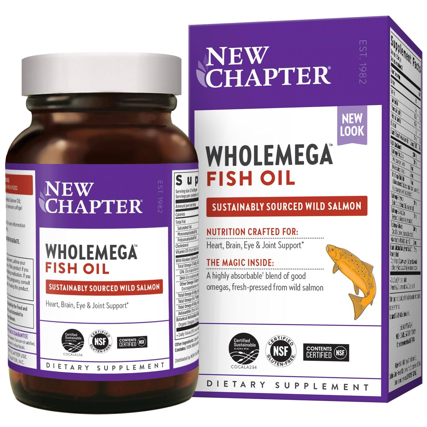 New Chapter Wholemega Fish Oil Supplement