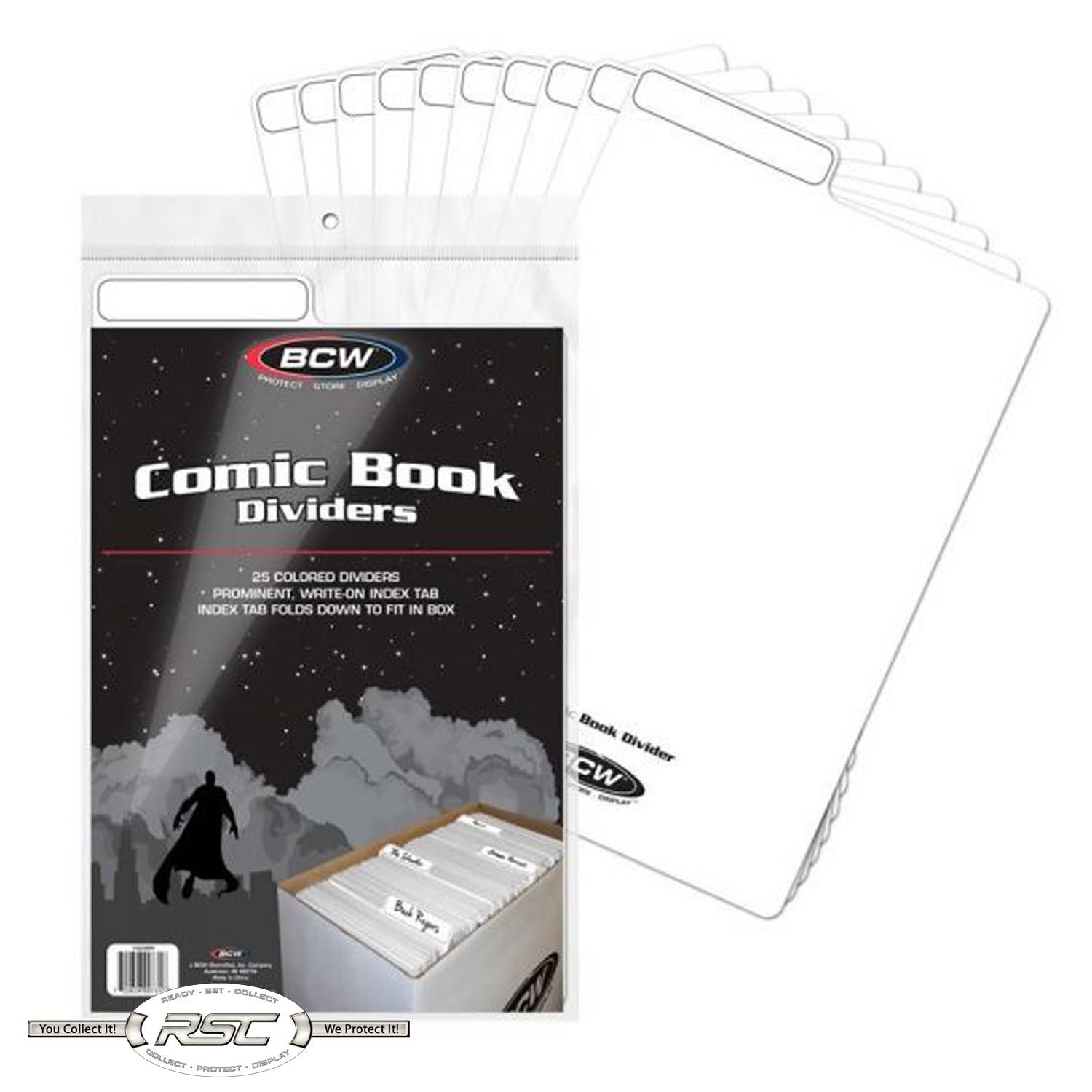 Bcw Comic Book Dividers - White, 25ct