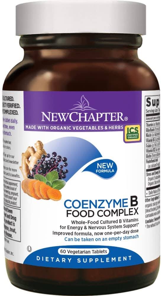 New Chapter Fermented Coenzyme B Complex 60 Vegetarian Tablets