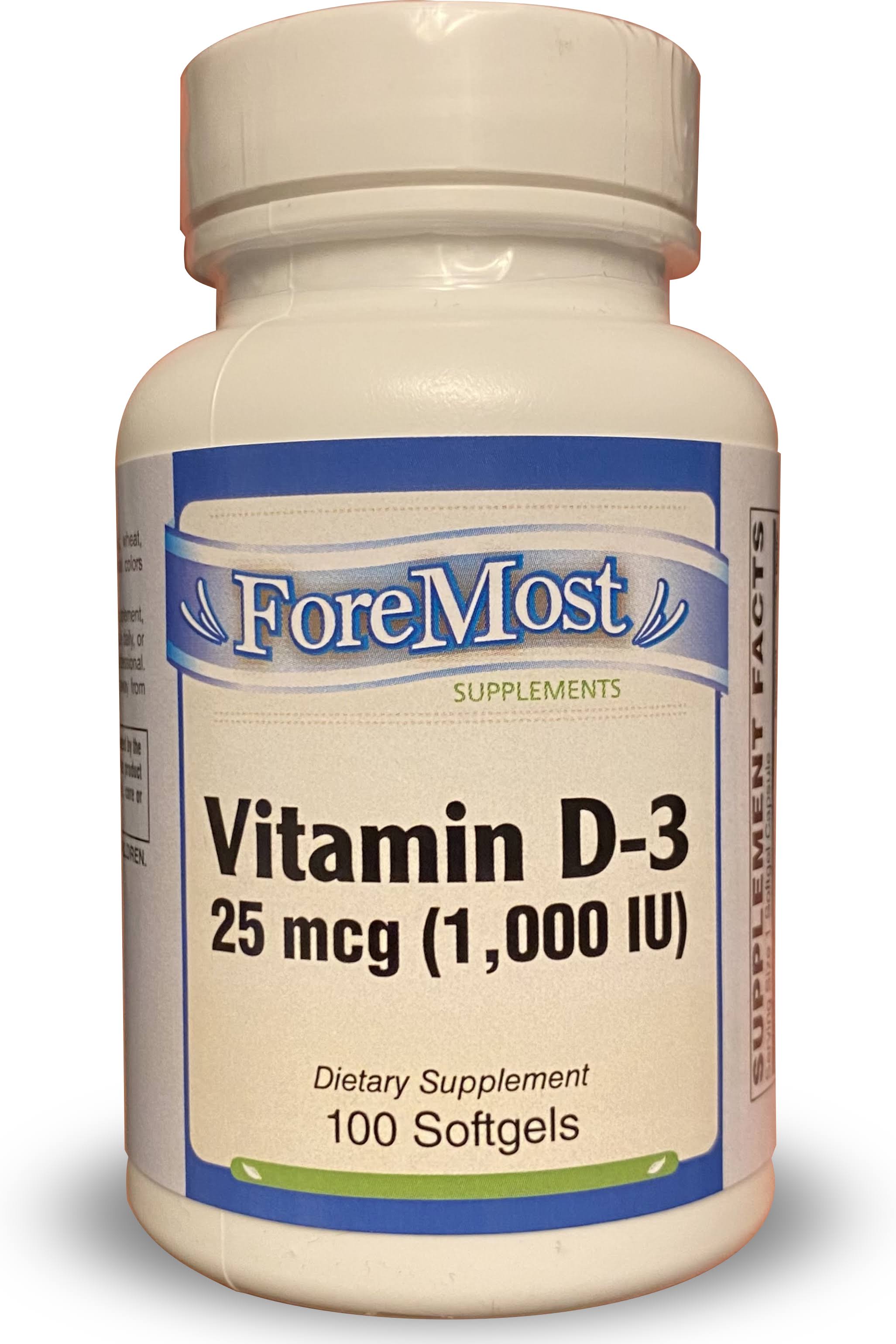 Wonderlife Vitamin D-3 1000 IU Dietary Supplement - 100 Softgels