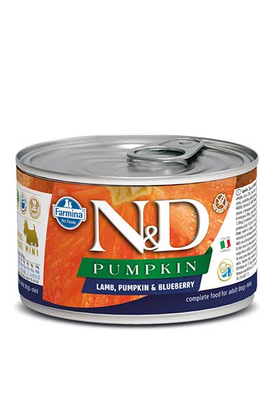 N&D Pumpkin Dog Food - Lamb and Blueberry, 140g