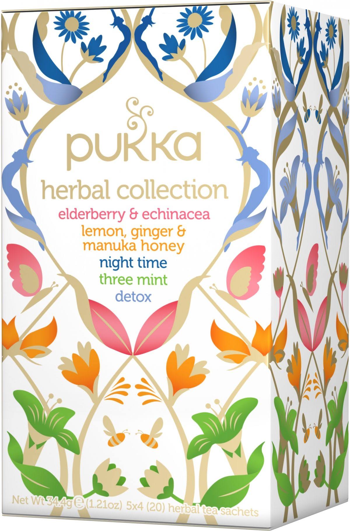 Pukka Herbal Collection Herbal Tea Sachets - 34.4g, 20 Assorted