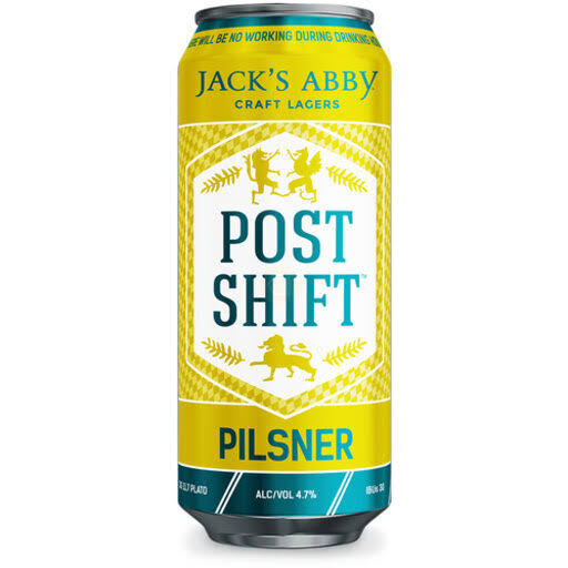 Jack's Abby Beer, Pilsner, Post Shift - 12 pack, 12 fl oz cans