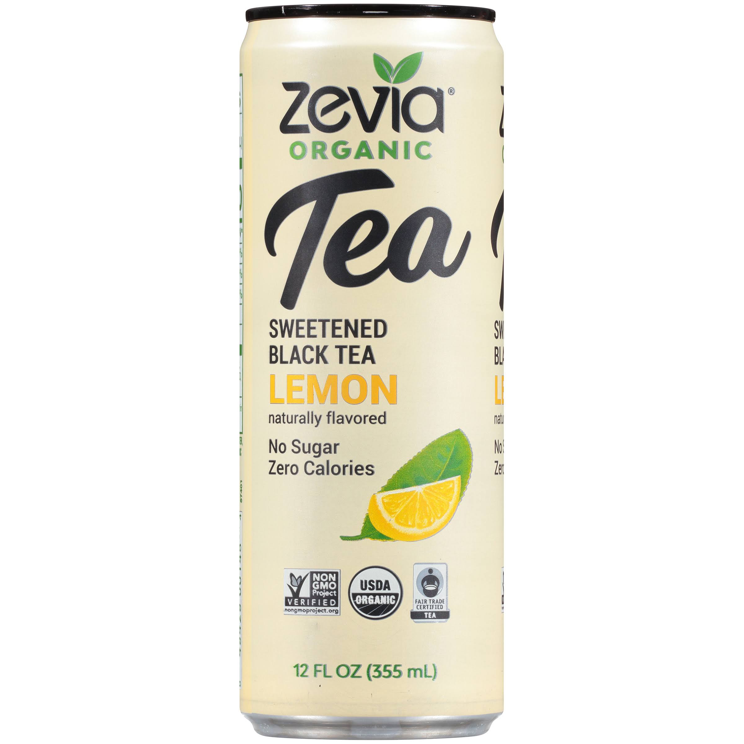 Zevia - Tea Black Lemon - Case of 12 - 12 FZ