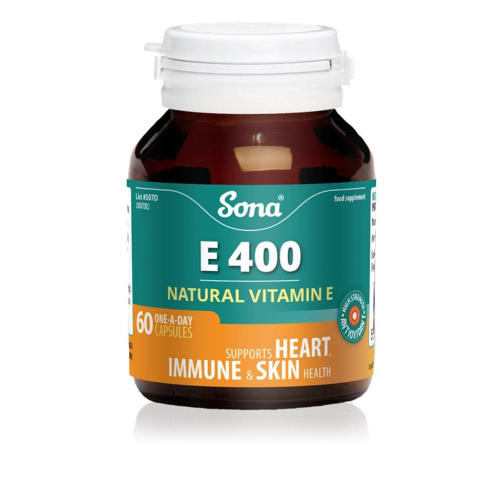 Sona E400 Natural Vitamin E 60 Caps
