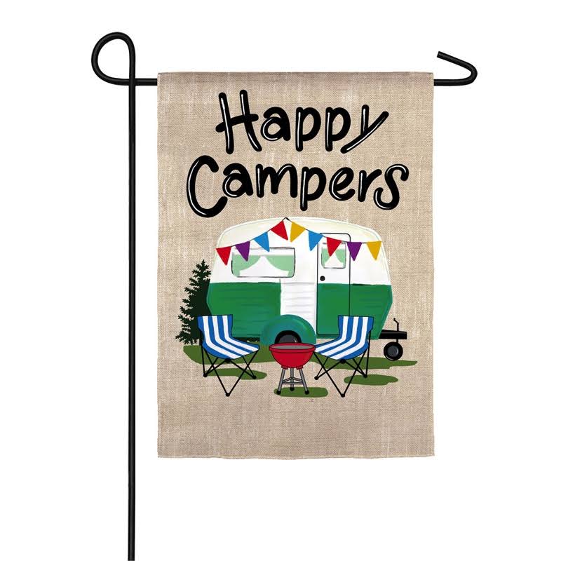 Evergreen Flag 'Happy Campers' Outdoor Flag Garden