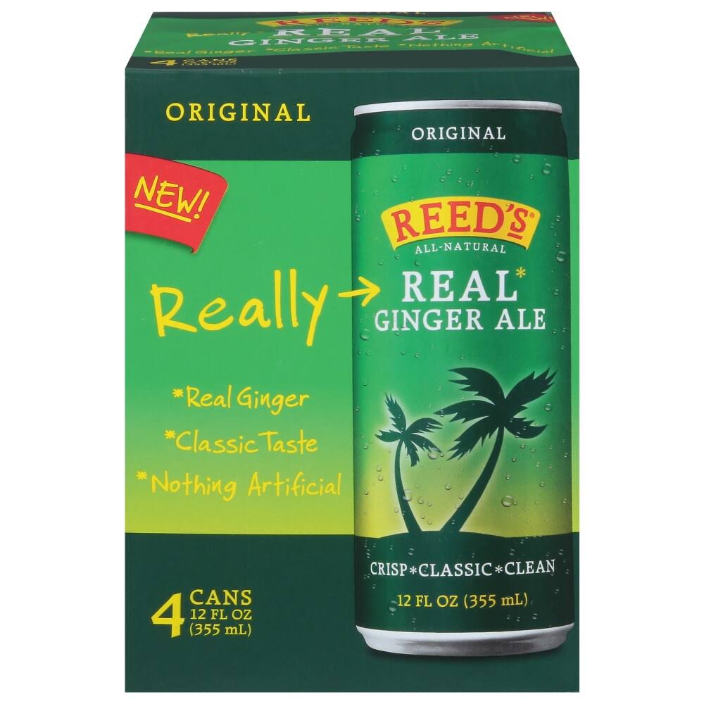 Reed's Real Ginger Ale, All-Natural Classic Ginger Ale Made With Real