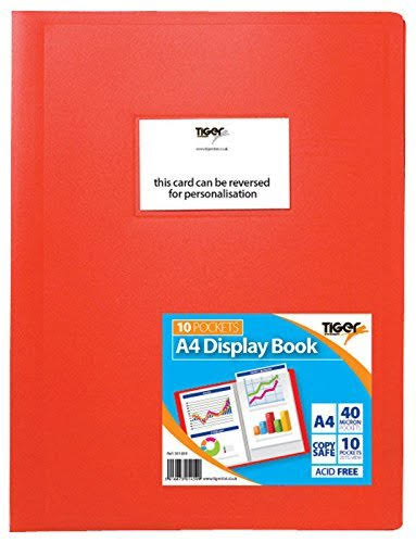 Tiger 301459 10 A4 Pocket Flexi Display Book