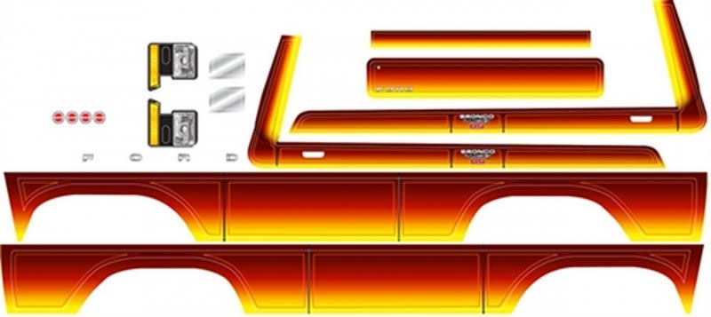 Traxxas TRA8078 Decal Sheet, Bronco, Sunset