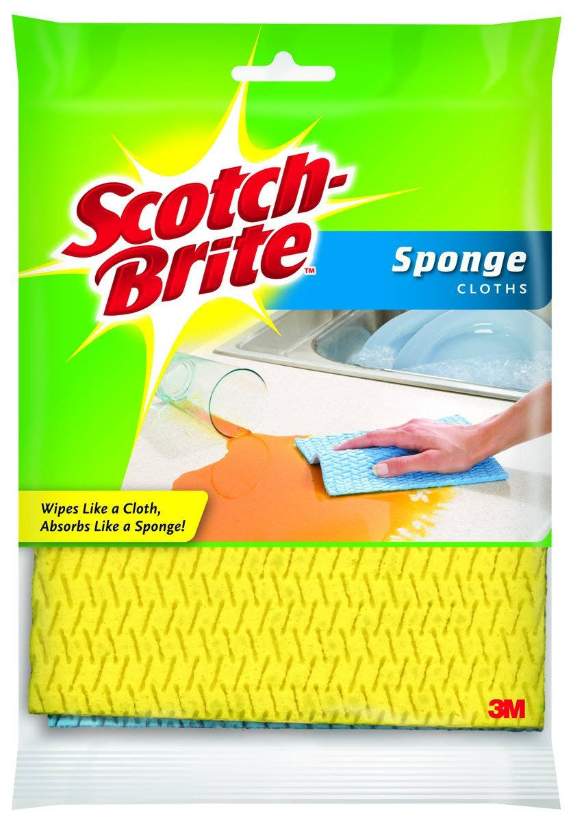 Scotch-Brite Sponge Cloths - 2 Pack