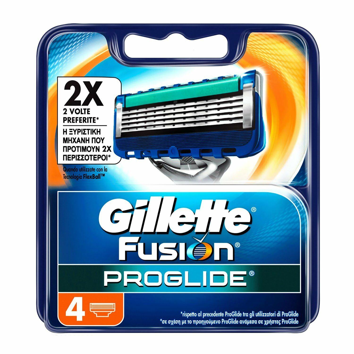 Gillette Fusion5 Proglide Razor Blades For Men - 4 Refills