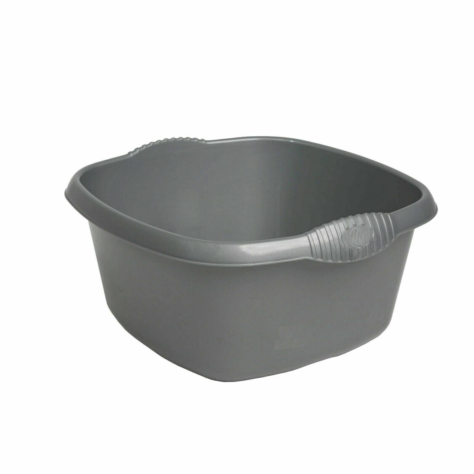 Casa Square Washing Up Bowl - Silver, 32cm