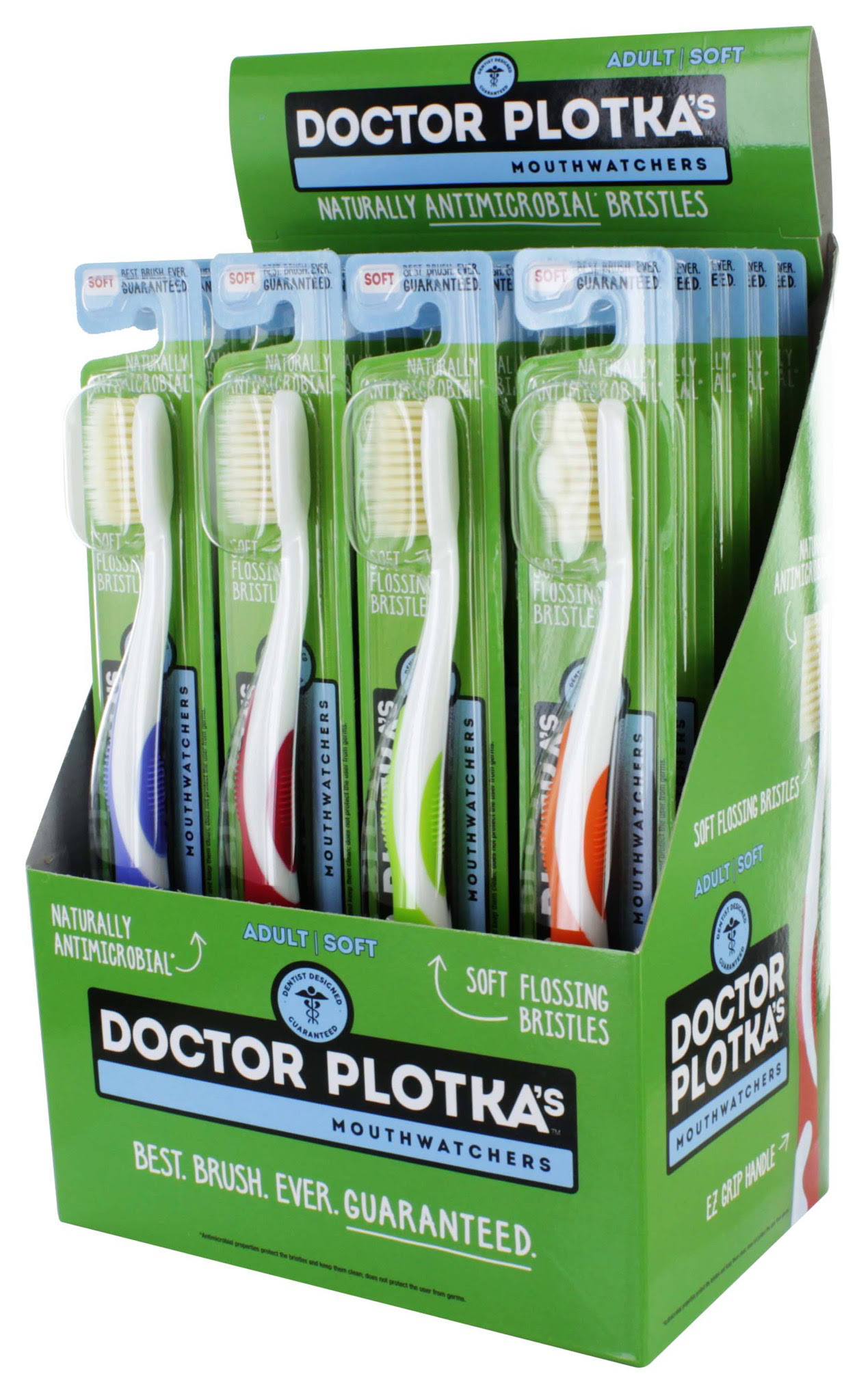 Dr. Plotka Mouth Watchers Adult Naturally Antimicrobial Toothbrush