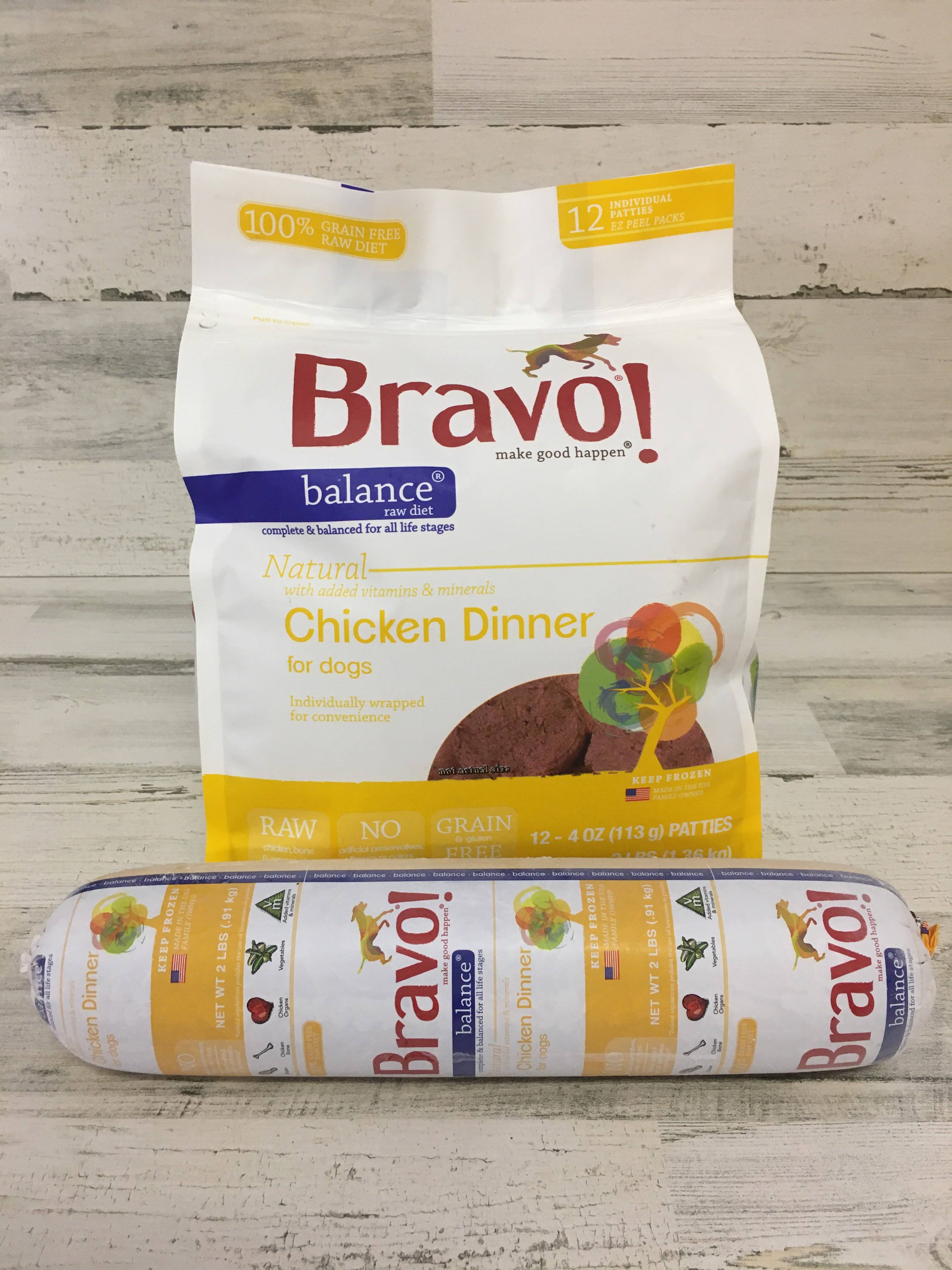 Bravo Balance Chicken Frozen Raw Dog Food 5lb Patties