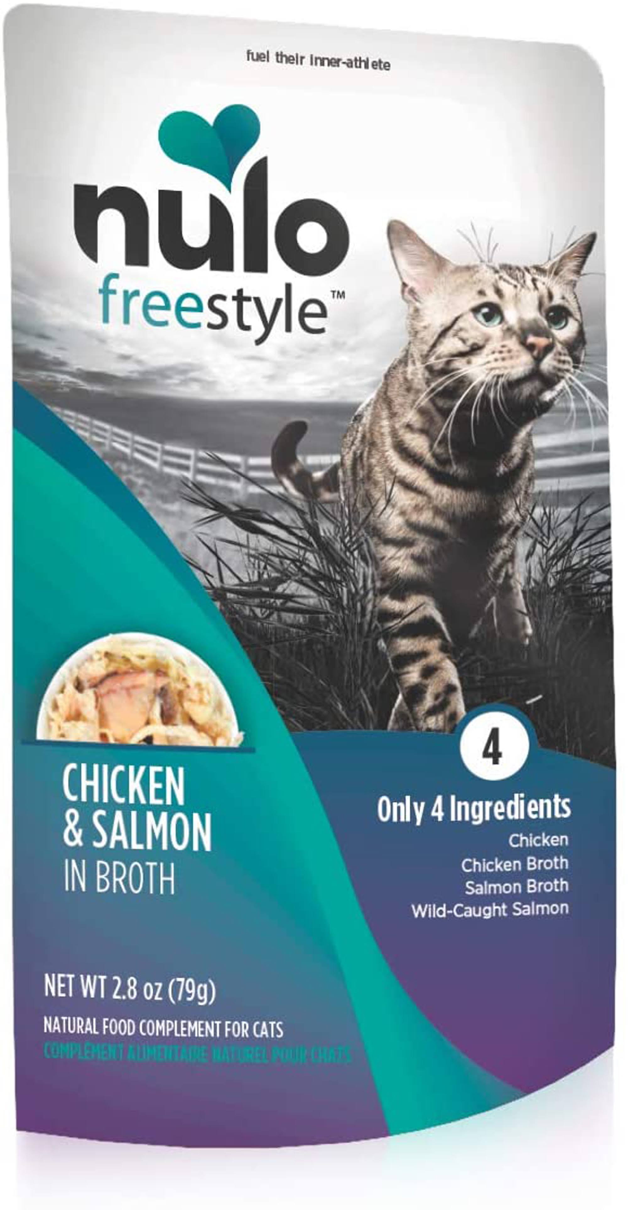 Nulo, Freestyle Chicken & Salmon in Broth Cat Food Pouch, 2.8 oz