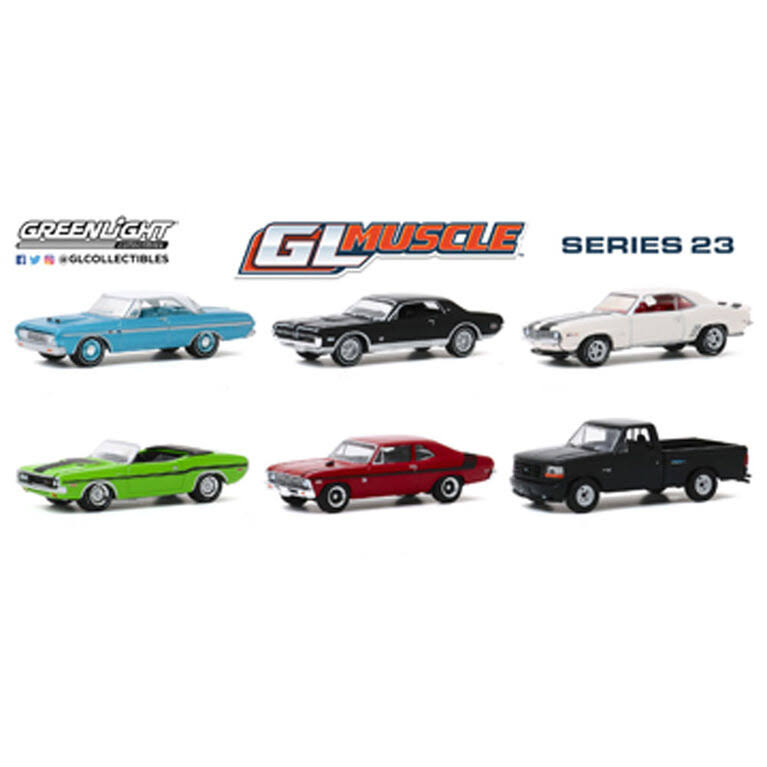 Greenlight Collectibles 1:64 Greenlight Muscle Die-Cast Vehicles Series 23 Multi
