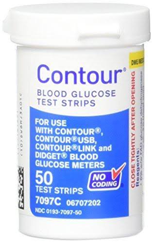 Bayer Contour Blood Glucose Test Strips - 50 ct