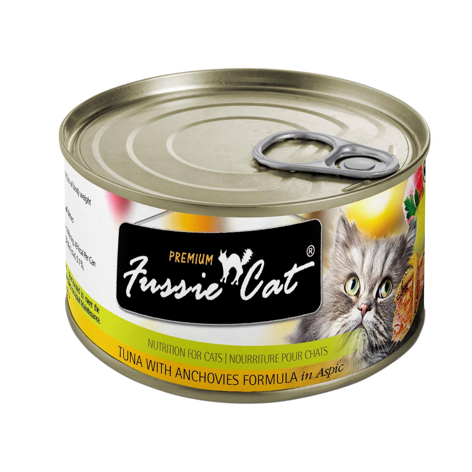 Fussie Cat Tuna with Anchovies Can Cat Food - 5.5 oz