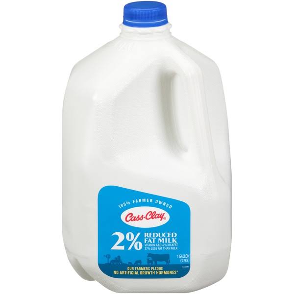 Cass Clay 2% Reduced Fat Milk - 1gal