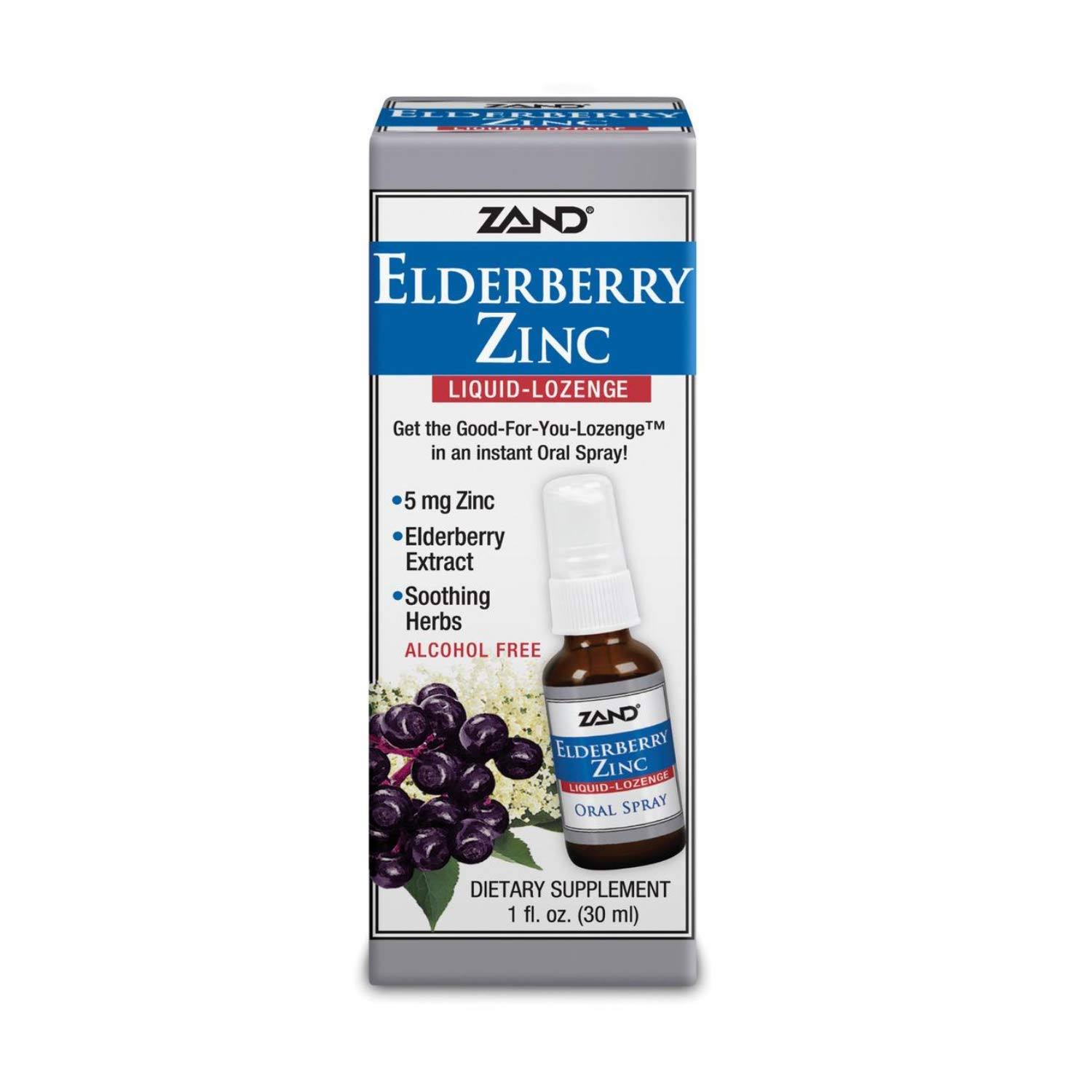 Zand Elderberry Zinc Liquid Lozenge - 1oz