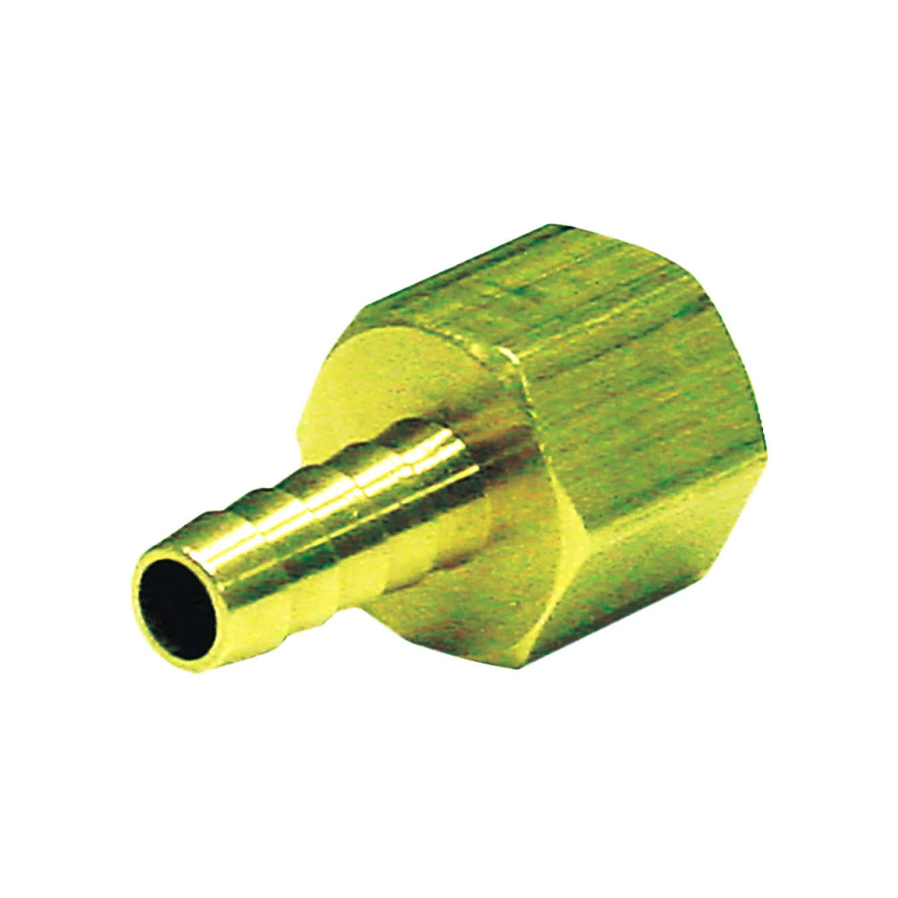 JMF 1/2in X 1/2in FPT Hose Barb - Yellow Brass