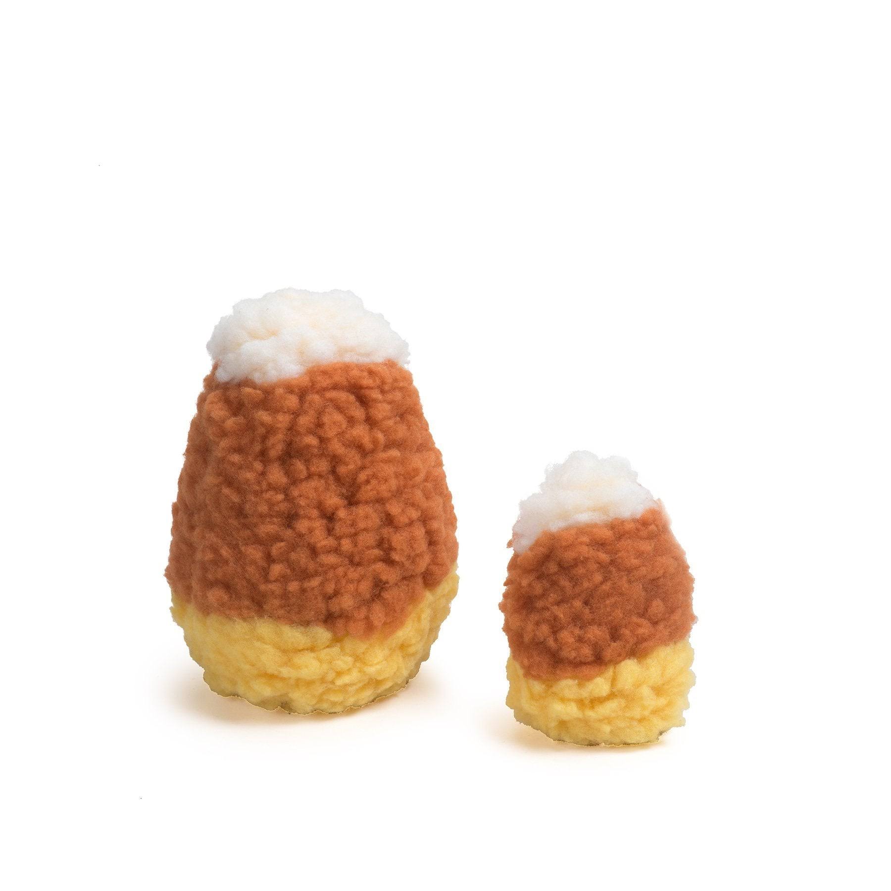 HuggleHounds HuggleFleece Harvest Candy Corn Dog Toy Small 5"