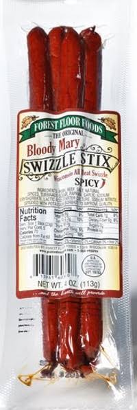 Forest Floor Bloody Mary Swizzle Stix, Spicy 4 oz