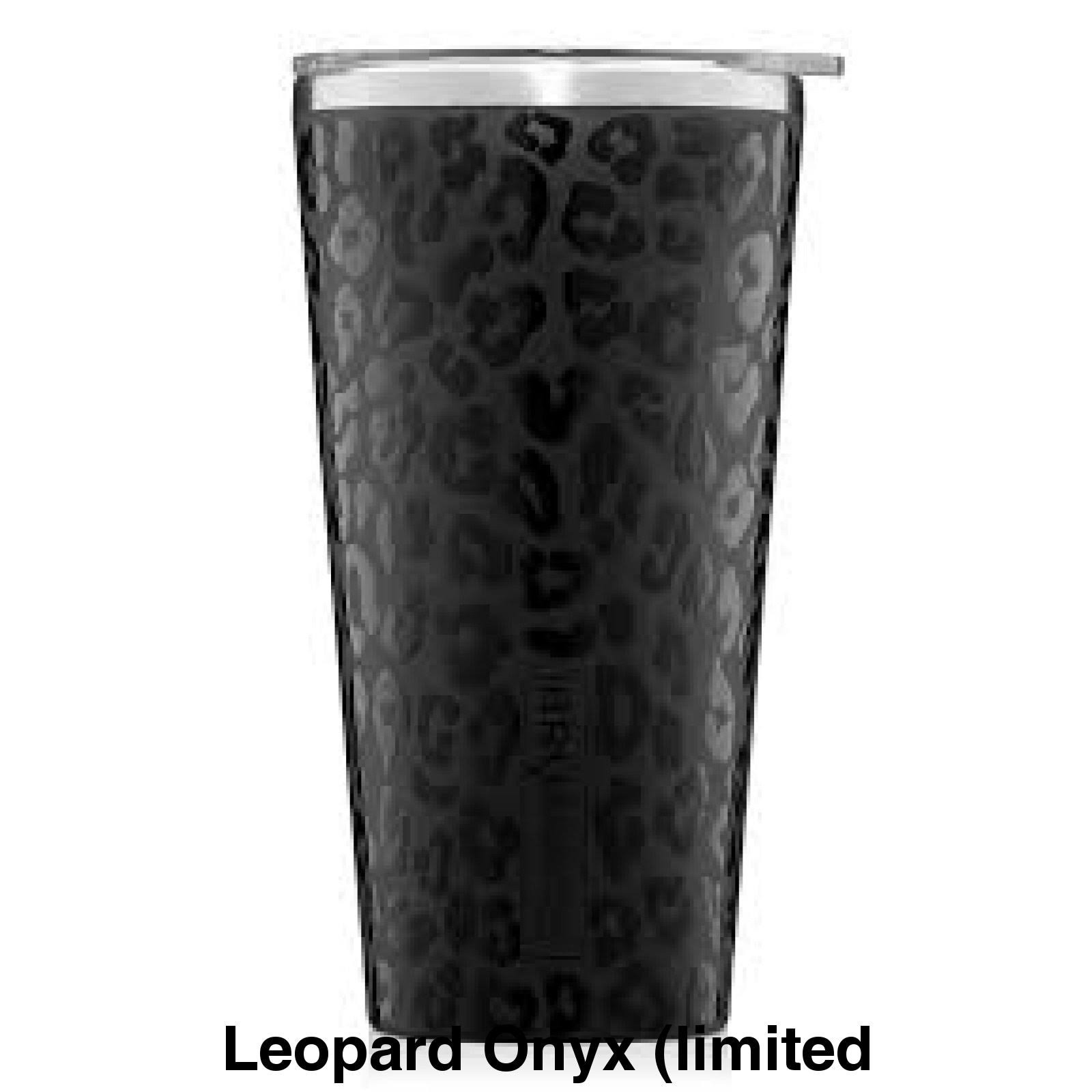 Brumate Imperial Pint Glitter Charcoal Leopard Onyx (Limited Edition)