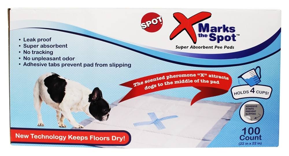 Ethical Pets X Marks the Spot Super Absorbent Puppy Training Pee Pads - 100pk